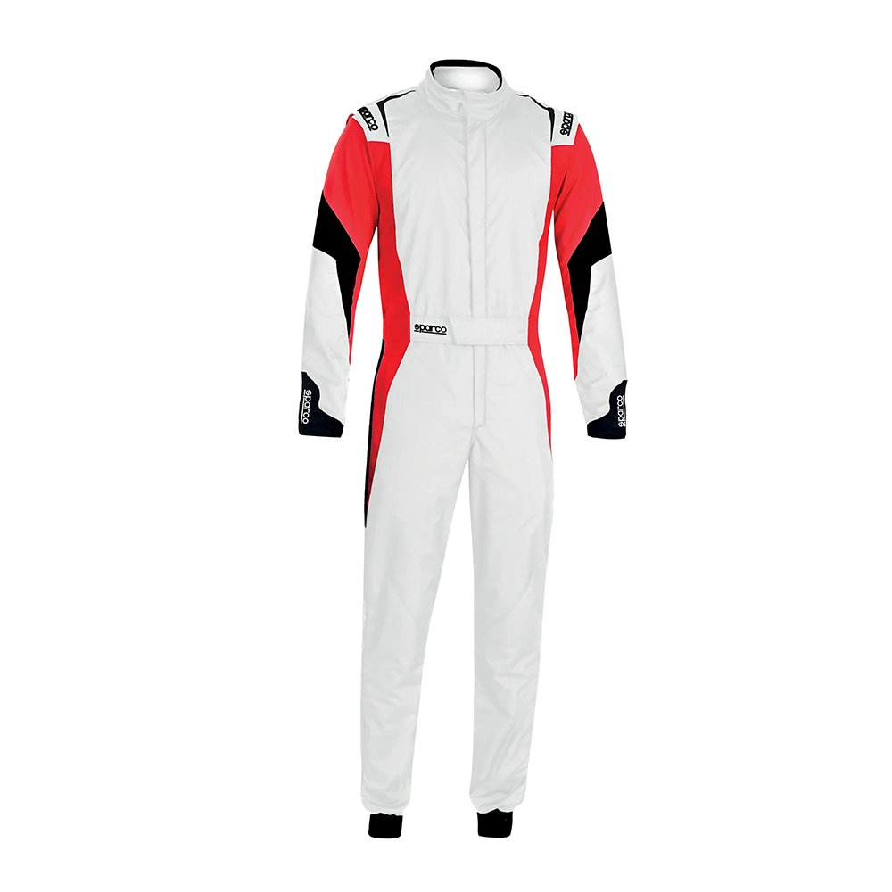 Sparco Competition FIA racing suit 1 Sparco Competition race overall in wit met zwart en rood