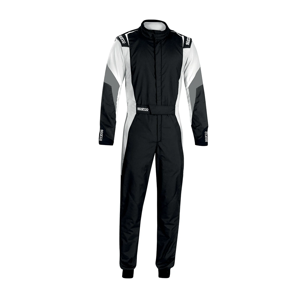 Sparco Competition FIA racing suit 5 Donkere uitvoering van het Sparco Competition wedstrijdpak met grijze delen