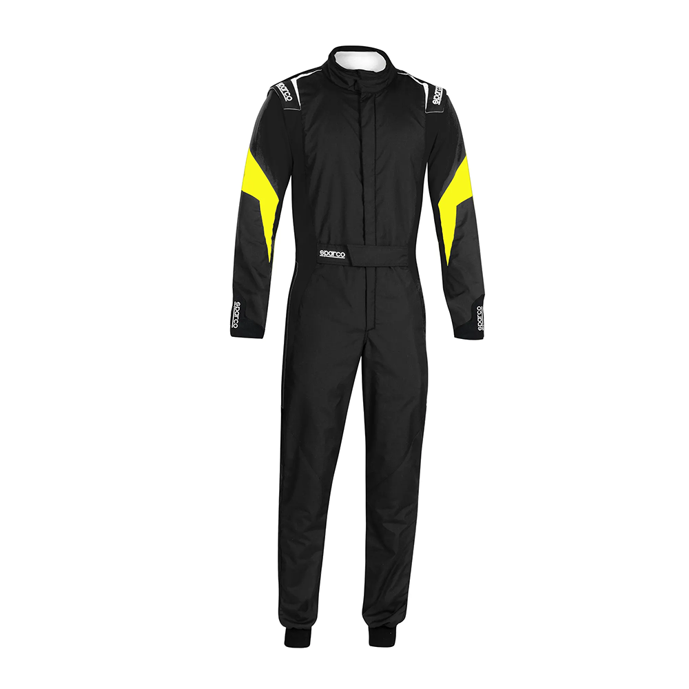 Sparco Competition FIA racing suit 6 Sparco Competition racepak in zwart met fluo geel