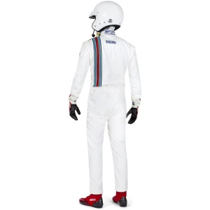 Sparco Competition Vintage race overall in wit met retro racestrepen