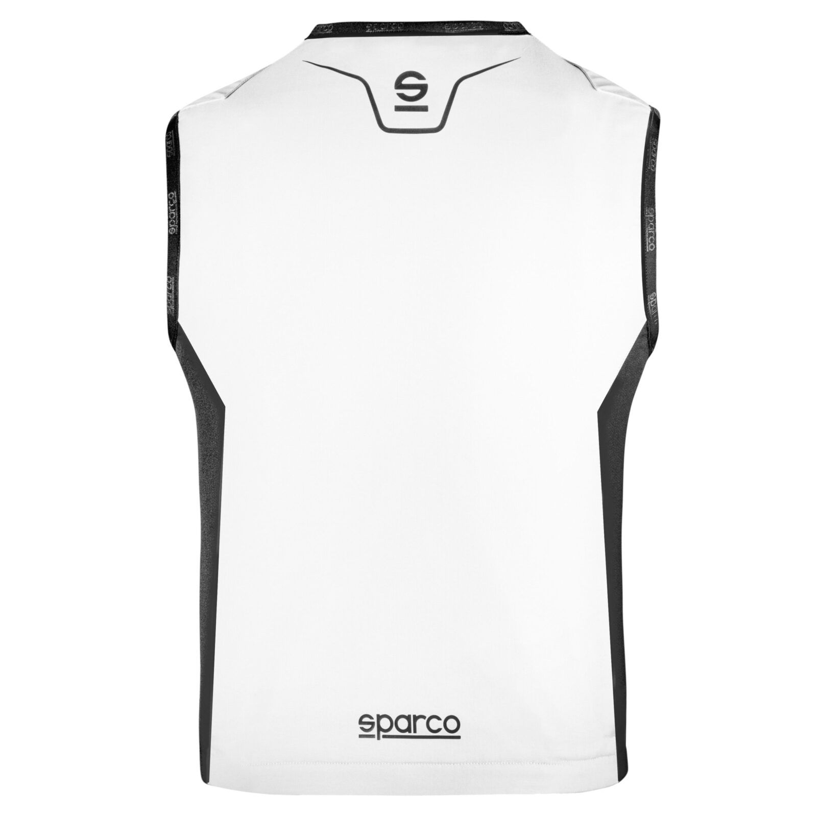 Gilet rafraîchissant Sparco Cooling Vest 2026 2 Achterkant van het Sparco koelvest met waterdichte buitenlaag