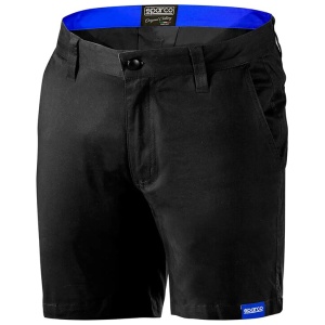 Sparco Corporate bermuda in zwart met rits- en knoopsluiting