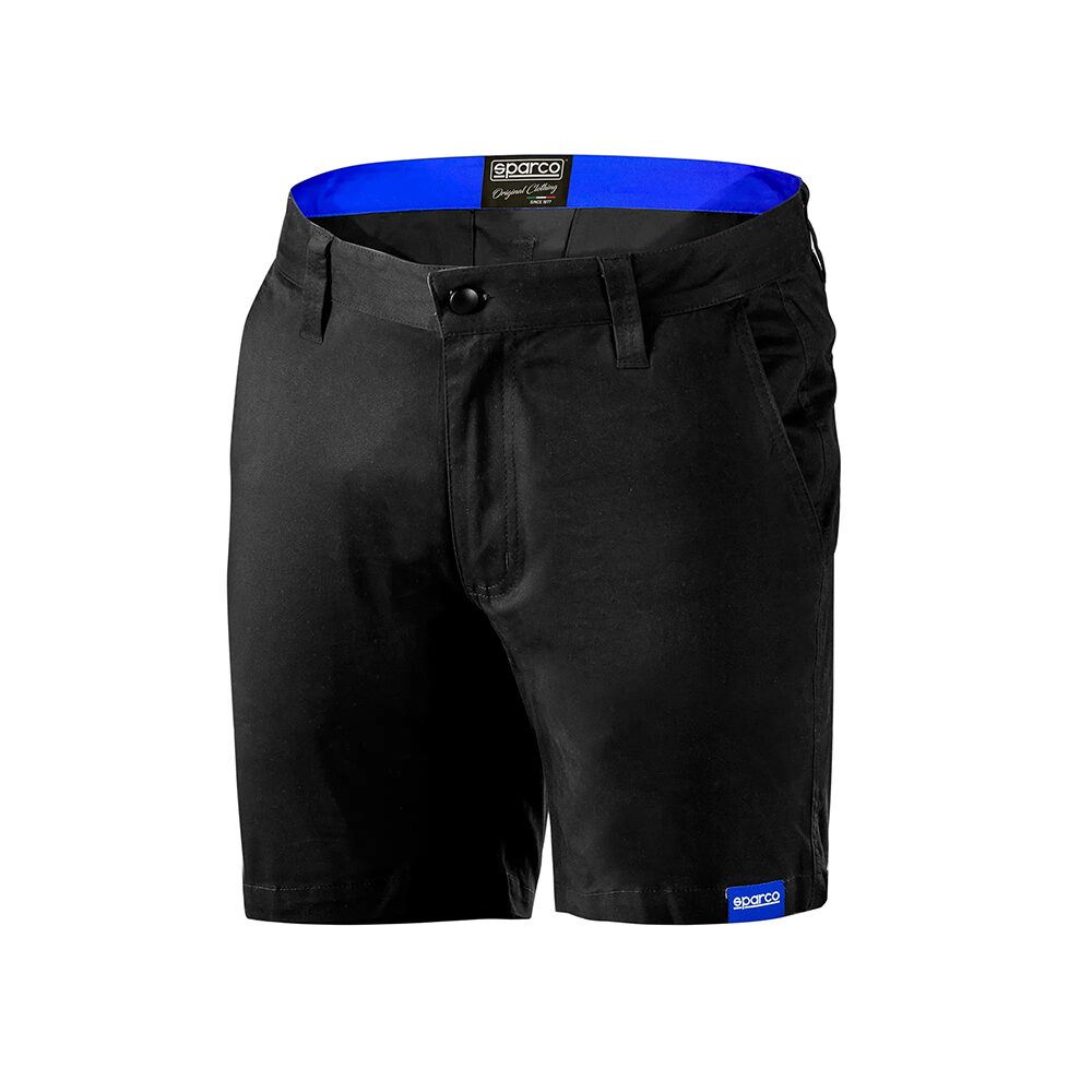 Sparco Corporate Bermudashorts 1 Sparco Corporate bermuda in zwart met rits- en knoopsluiting