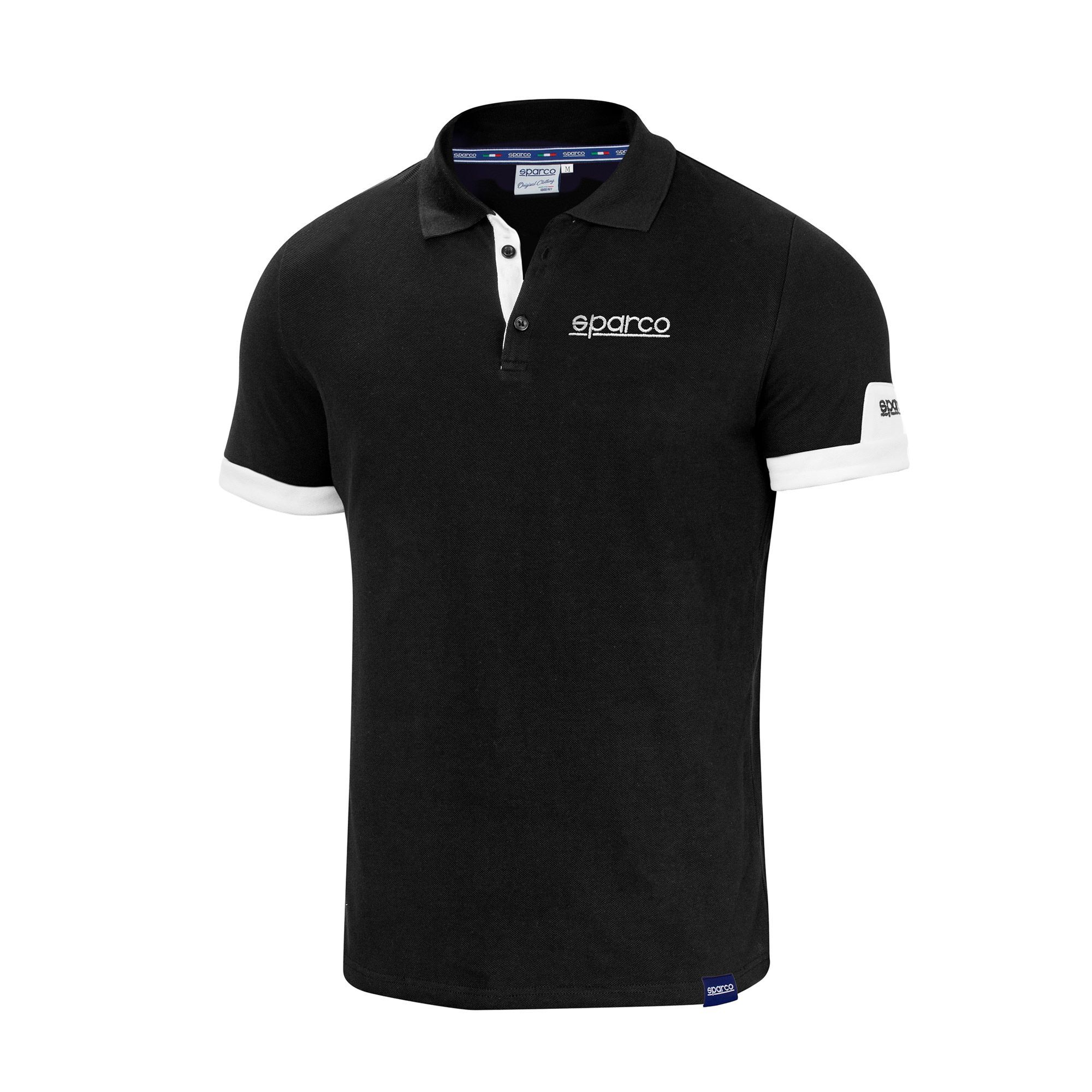 Sparco Corporate polo men 2 Zwarte piqué teampolo van Sparco