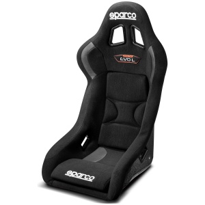 Sparco Evo L Carbon kuipstoel in L-maat met carbon kuip