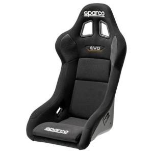 Sparco Evo QRT gaming stoel van glasvezel in zwart