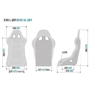 Sparco Evo XL QRT gaming stoel van glasvezel voor simracing
