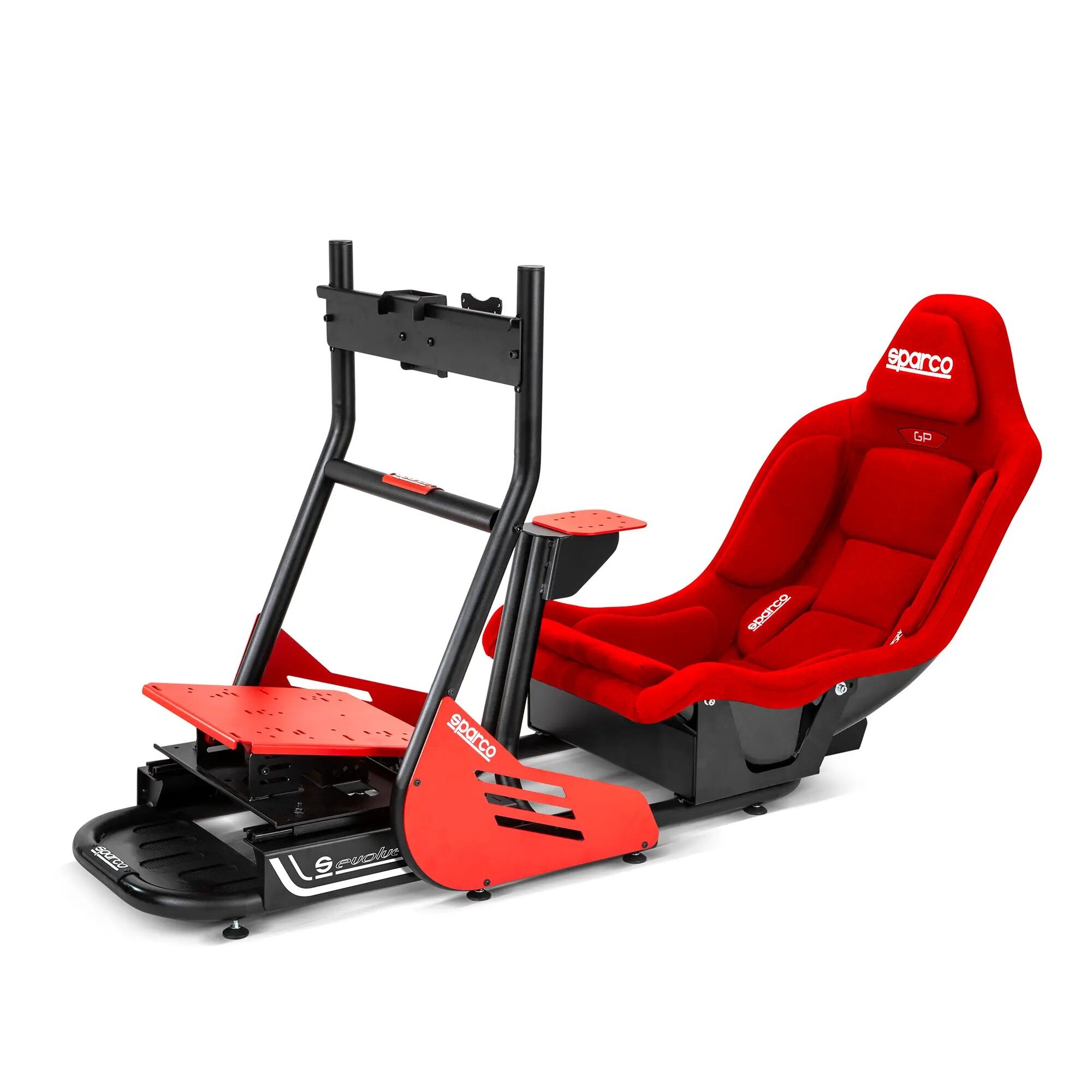 Cockpit simracing Sparco Evolve GP Pro 4 Evolve GP cockpit met rode stoffen GP-stoel
