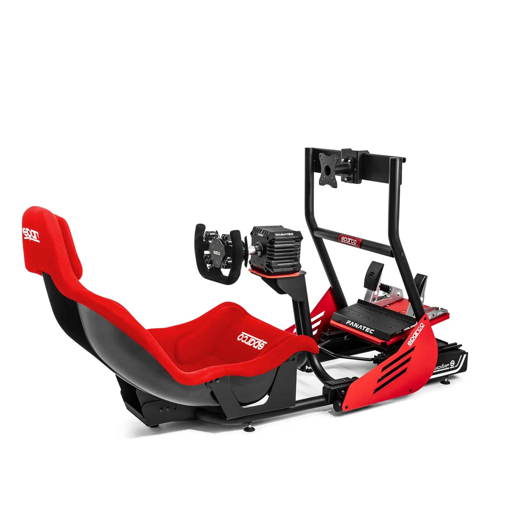 Sparco Evolve GP Rig I racing simulator 3 Rode uitvoering van de Sparco Evolve GP Pro cockpit