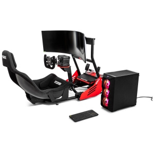GP Rig II sim rig van Sparco met GP gaming zitting, stuur en monitor