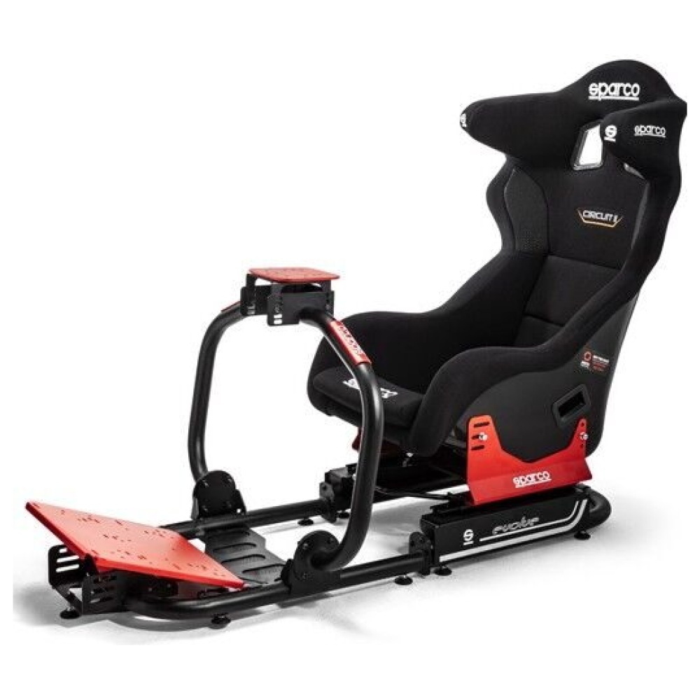 Sparco Evolve GT-R Pro sim rig met Circuit II gaming stoel