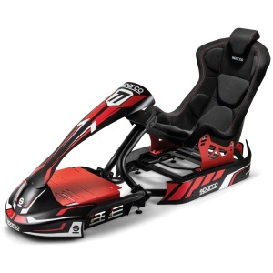Sparco Evolve Kart Pro sim rig met kartstoel en glasvezel kuip