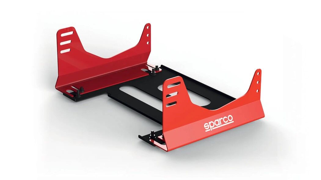 Kit de supports latéraux Sparco Evolve Pro GT-R 1 Sparco Evolve Pro GT-R zijsteunen in zwart en rood