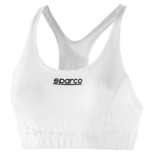 Sparco FIA racebeha in wit, vlamvertragende sportbeha voor dames