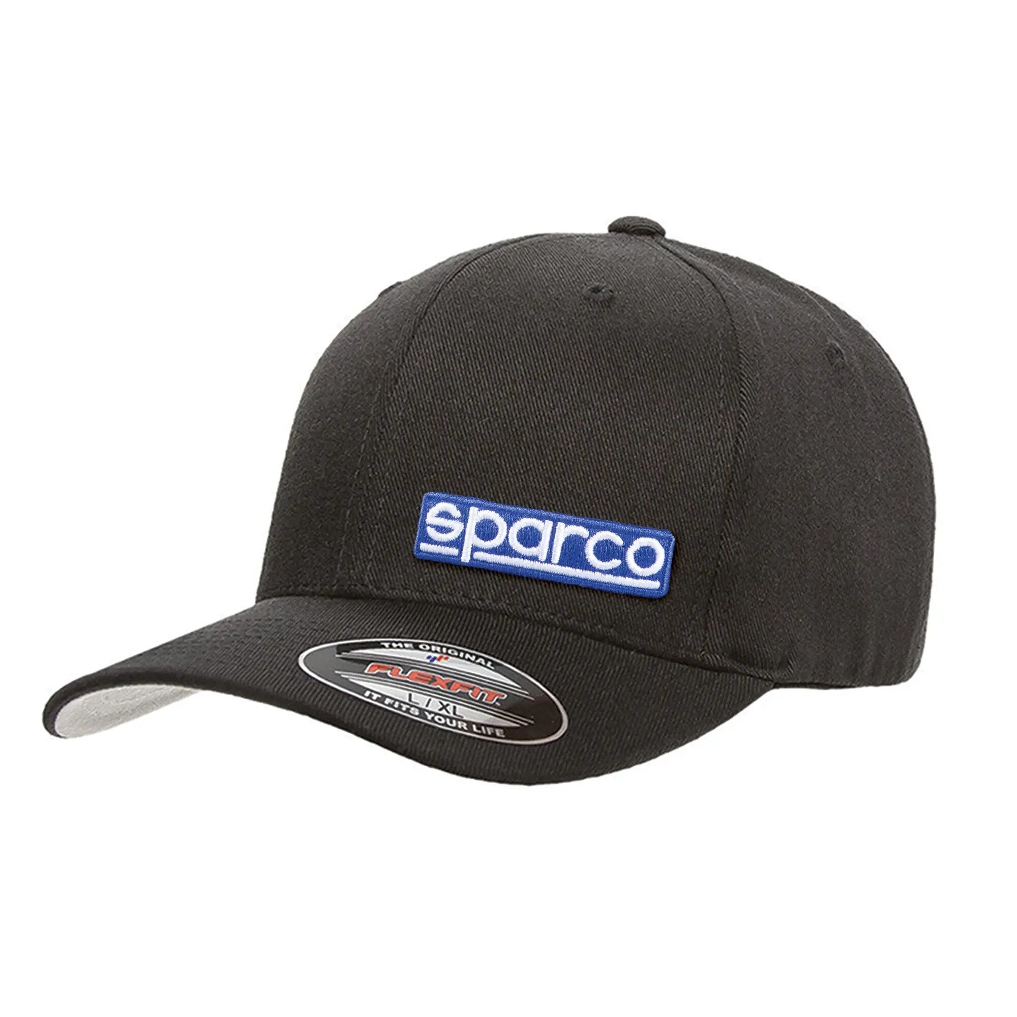 Sparco Flexfit Original cap 2 Zwarte elastische pet van Sparco