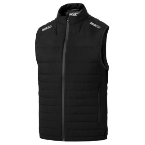 Sparco Frame bodywarmer in zwart met softshell zijpanelen
