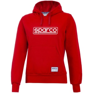 Sparco Frame hoodie dames in rood met capuchon