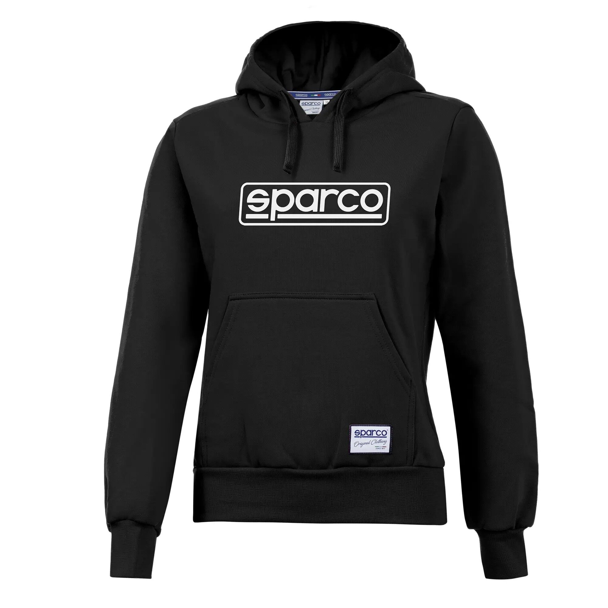 Sweat à capuche femme Sparco Frame 2 Zwarte damestrui met capuchon van Sparco