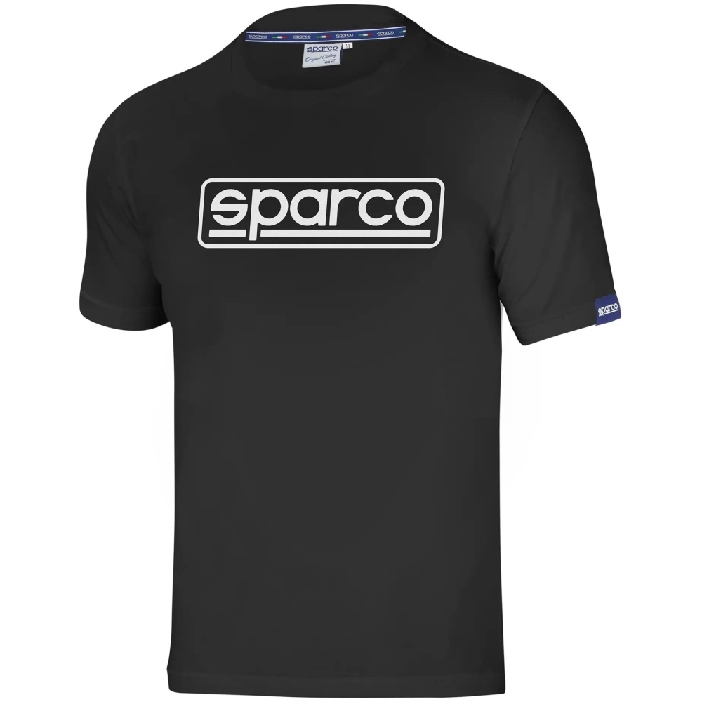 Sparco Frame T-shirt heren in zwart met groot logo