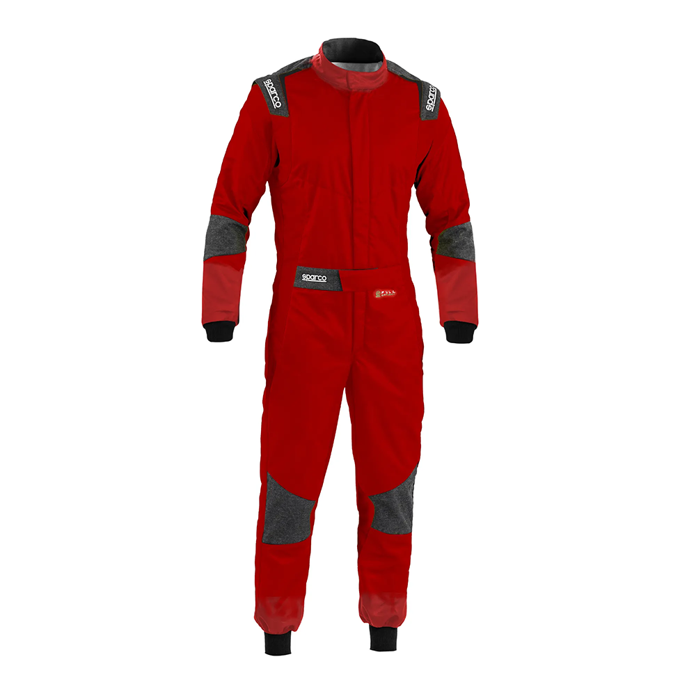 Sparco Futura FIA racing suit 4 Rode uitvoering van het 3-laags Sparco Futura FIA-pak