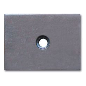 Sparco gordelplaat 80 x 50 x 3 mm met gelaste 7/16 inch moer