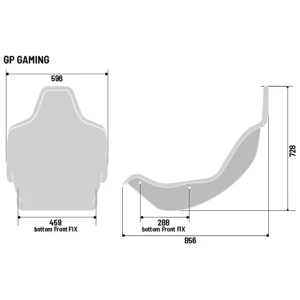 Sparco GP sim racing stoel in zwart, F1-zitpositie
