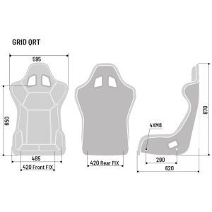 Sparco Grid Q gaming stoel van glasvezel voor simracen