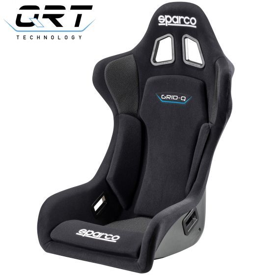Baquet de course Sparco Grid Q QRT FIA 1 Sparco Grid Q QRT kuipstoel met compacte schouderpartij en klittenbandkussens