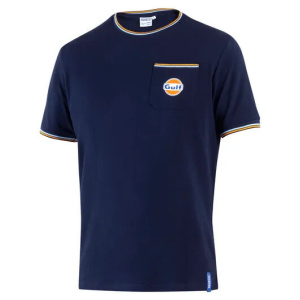 Sparco Gulf Pocket T-shirt in marineblauw met borstzak