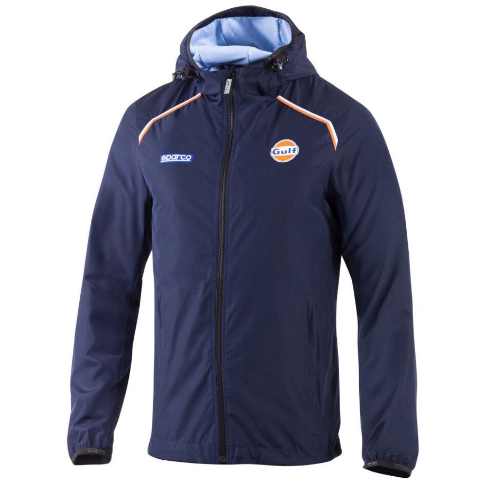 Sparco Gulf SL windbreaker in marineblauw met capuchon