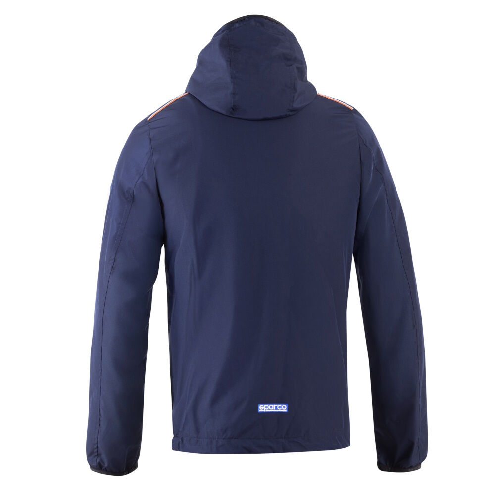 Coupe-vent Sparco Gulf SL 2 Achterkant van het marineblauwe Gulf windjack van Sparco