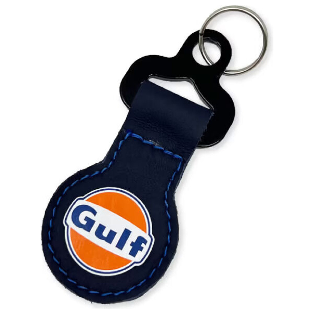 Sparco Gulf sleutelhanger in marineblauw met Gulf-patch