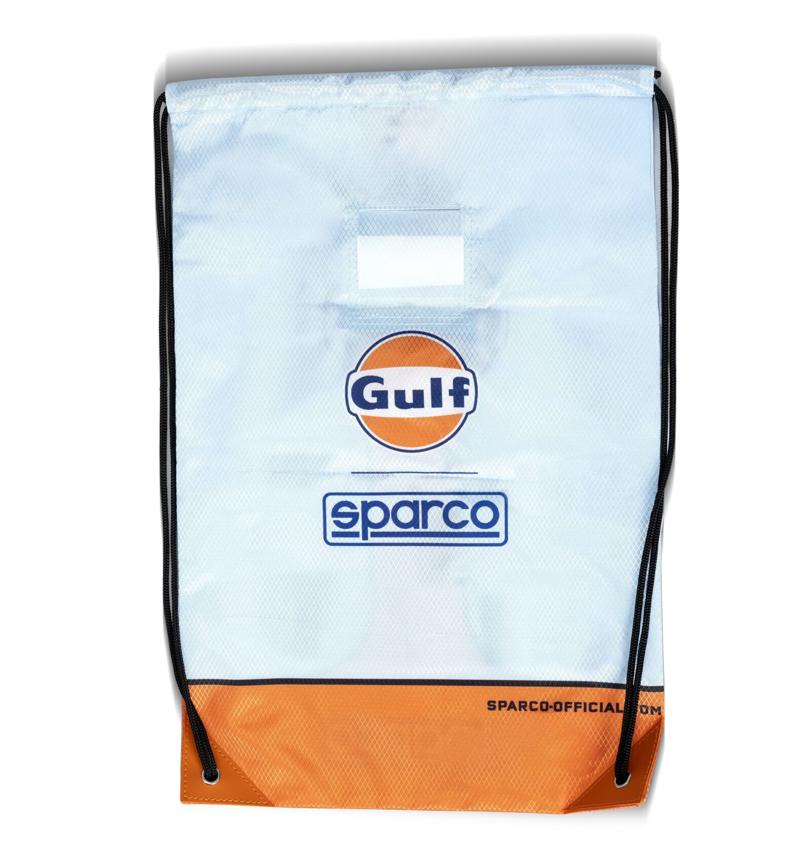 Sparco Gulf string bag 2 Achterkant van de Gulf rijgkoordtas met documentenvenster