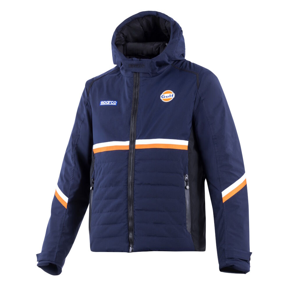 Veste d'hiver Sparco Gulf 1 Sparco Gulf winterjas in marineblauw, vooraanzicht