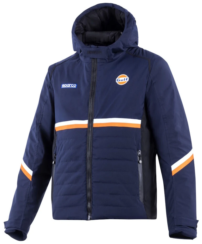 Sparco Gulf Winterjacke 1 Sparco Gulf winterjas in marineblauw, vooraanzicht