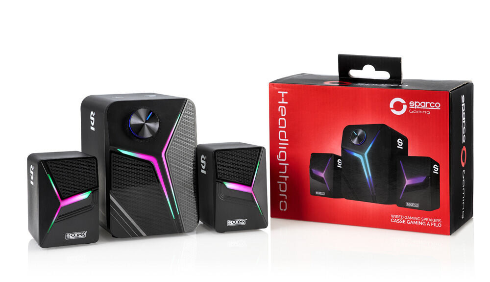 Sparco Headlight Speakers Pro 1 Sparco Headlight Speakers Pro 2.1 luidsprekers voor je simrig