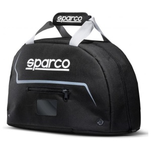Sparco helmtas zwart met gevoerde draaggrepen