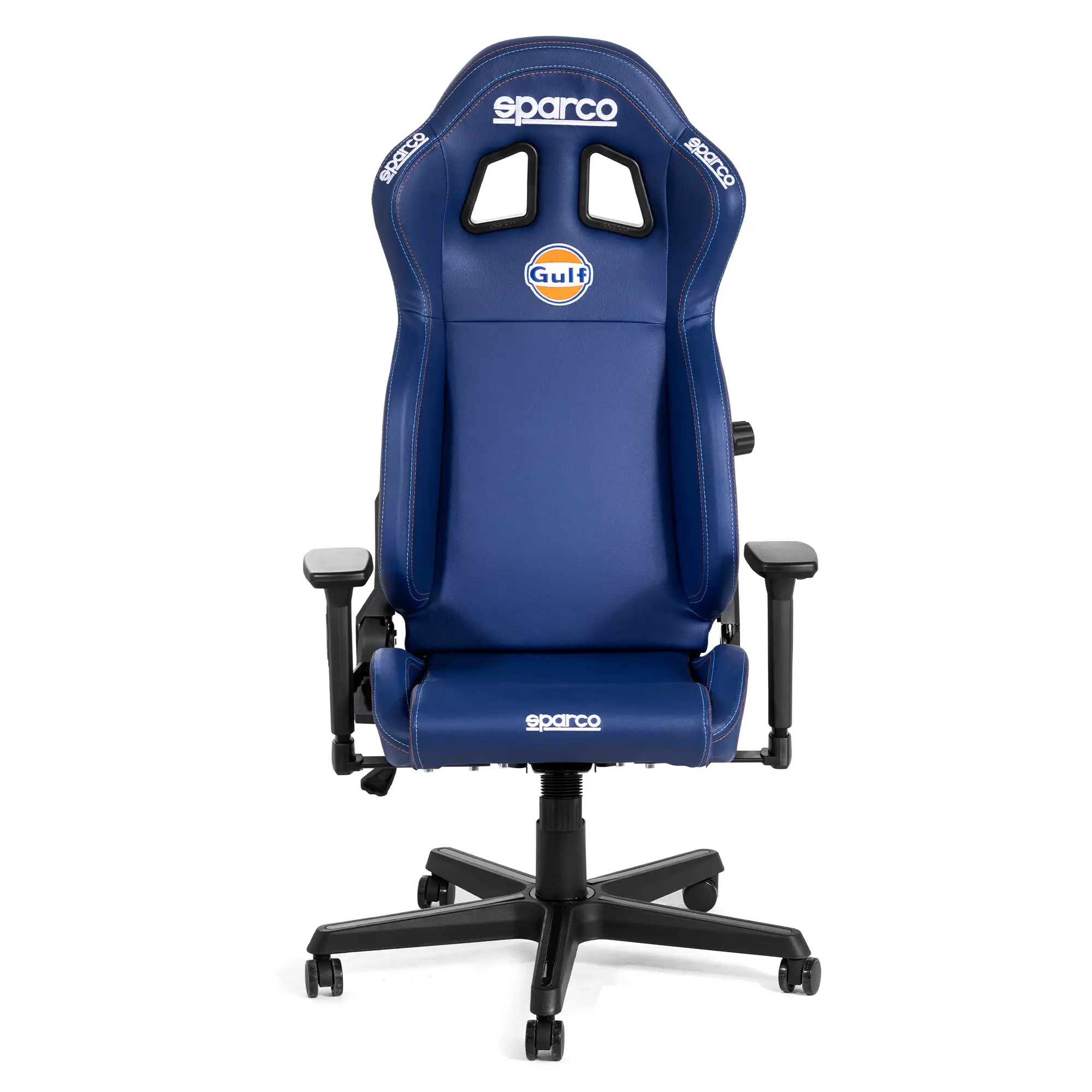 Chaise de bureau Sparco Icon Gulf 2 Zijaanzicht van de Sparco Gulf bureaustoel met verstelbare rugleuning