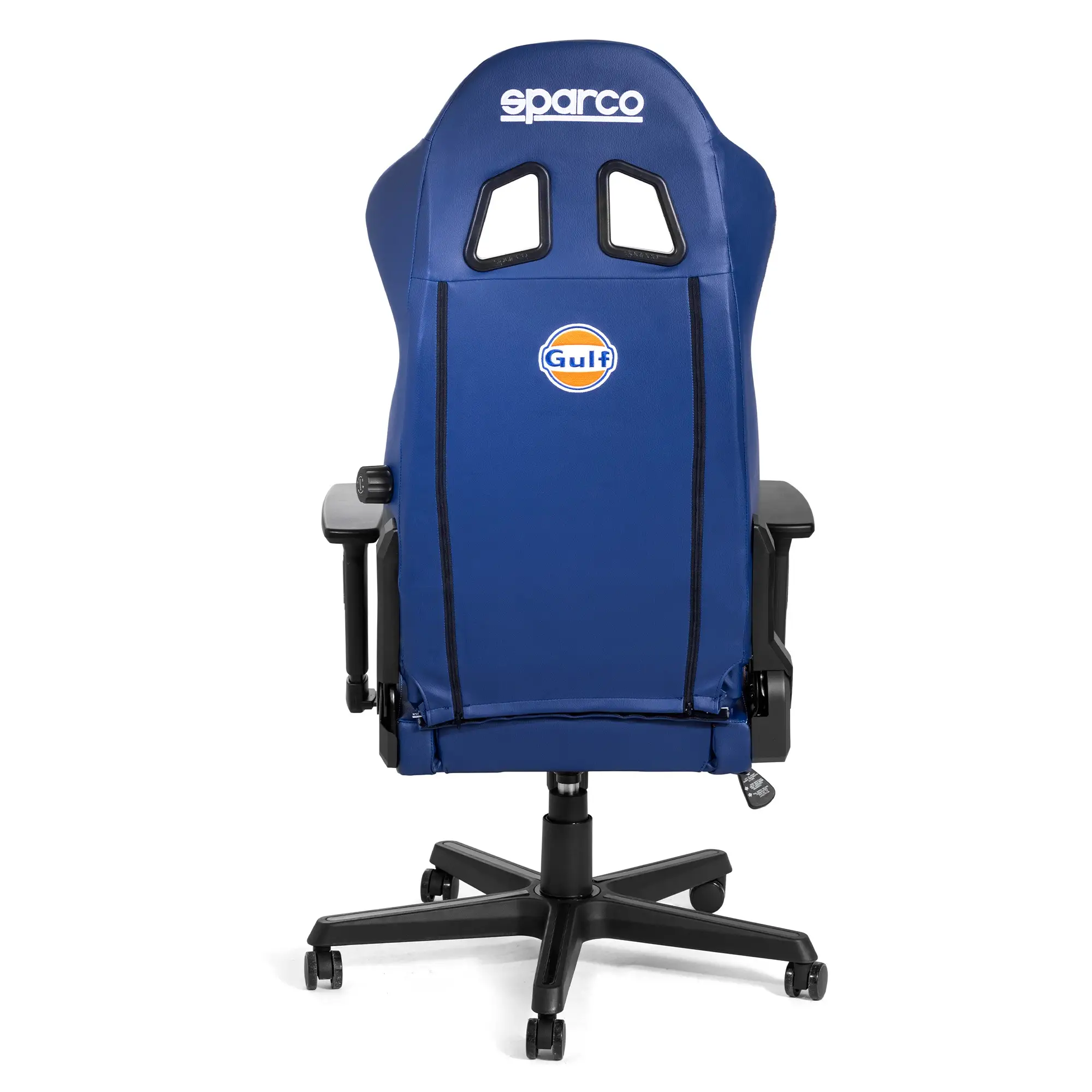 Chaise de bureau Sparco Icon Gulf 3 Achterkant van de Icon bureaustoel in Gulf-kleuren