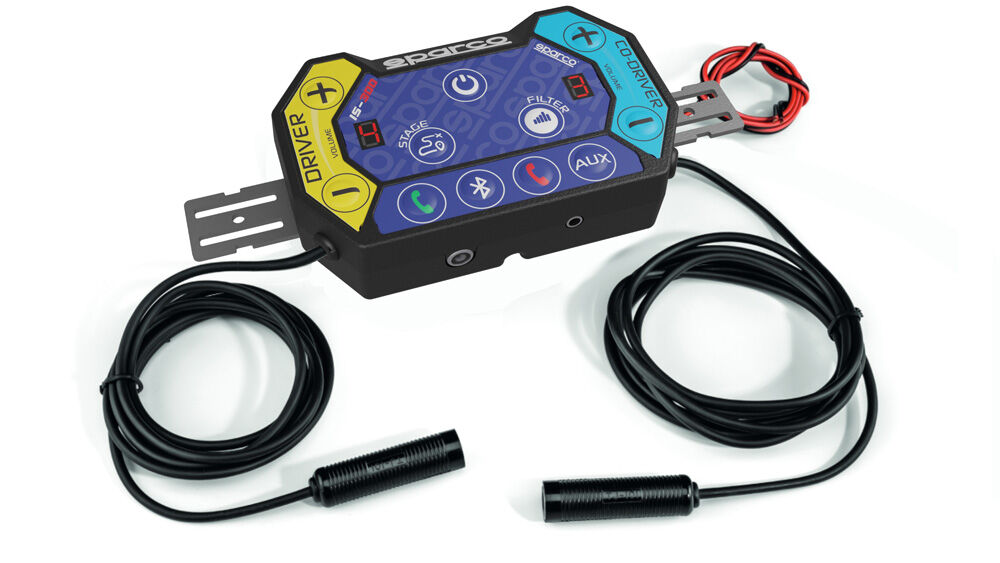 Sparco IS-300 F intercom 1 Sparco IS-300 F intercom met vrouwelijke Nexus-connectoren