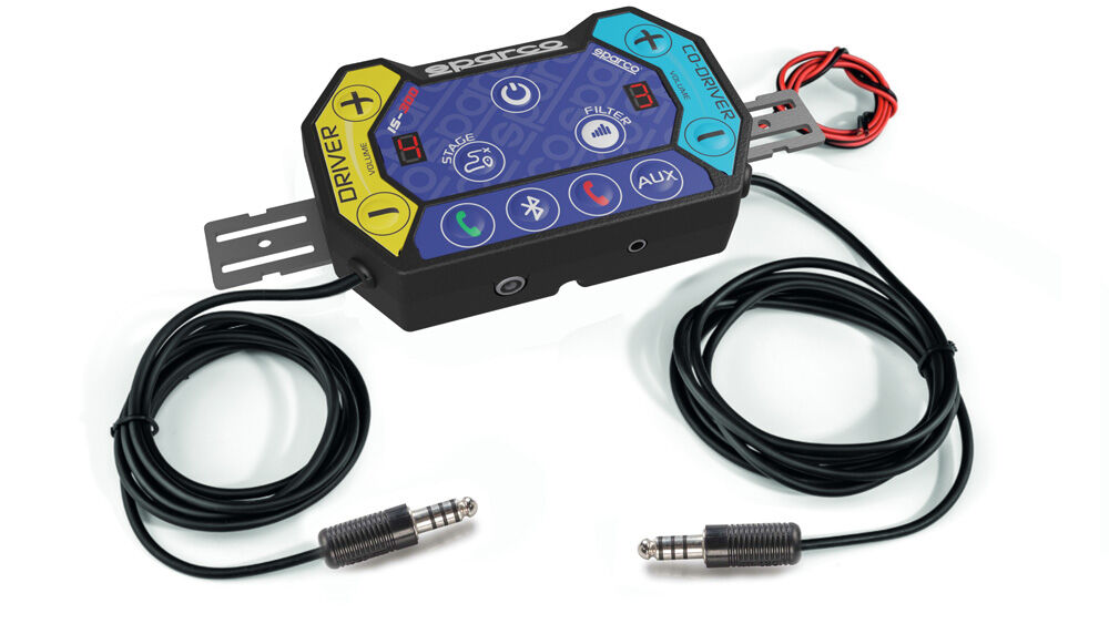 Sparco IS-300 M intercom 1 Sparco IS-300 M intercom met mannelijke Nexus-connectoren