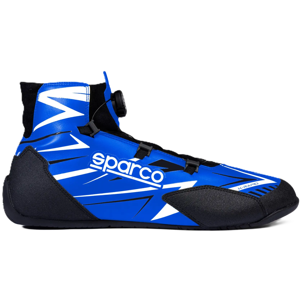 Sparco K-Rapid Rotor kartschoenen zwart met wit
