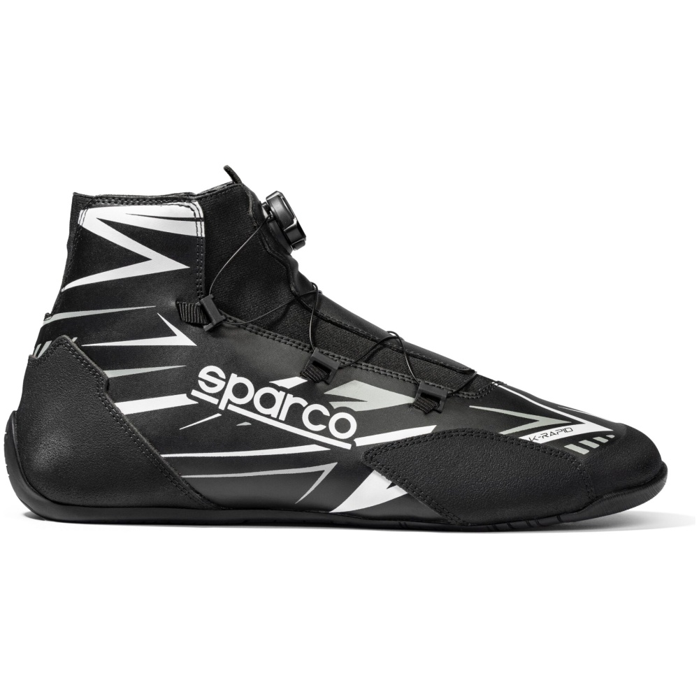 Sparco K-Rapid Waterproof kartschoen in zijaanzicht met rotorsluiting