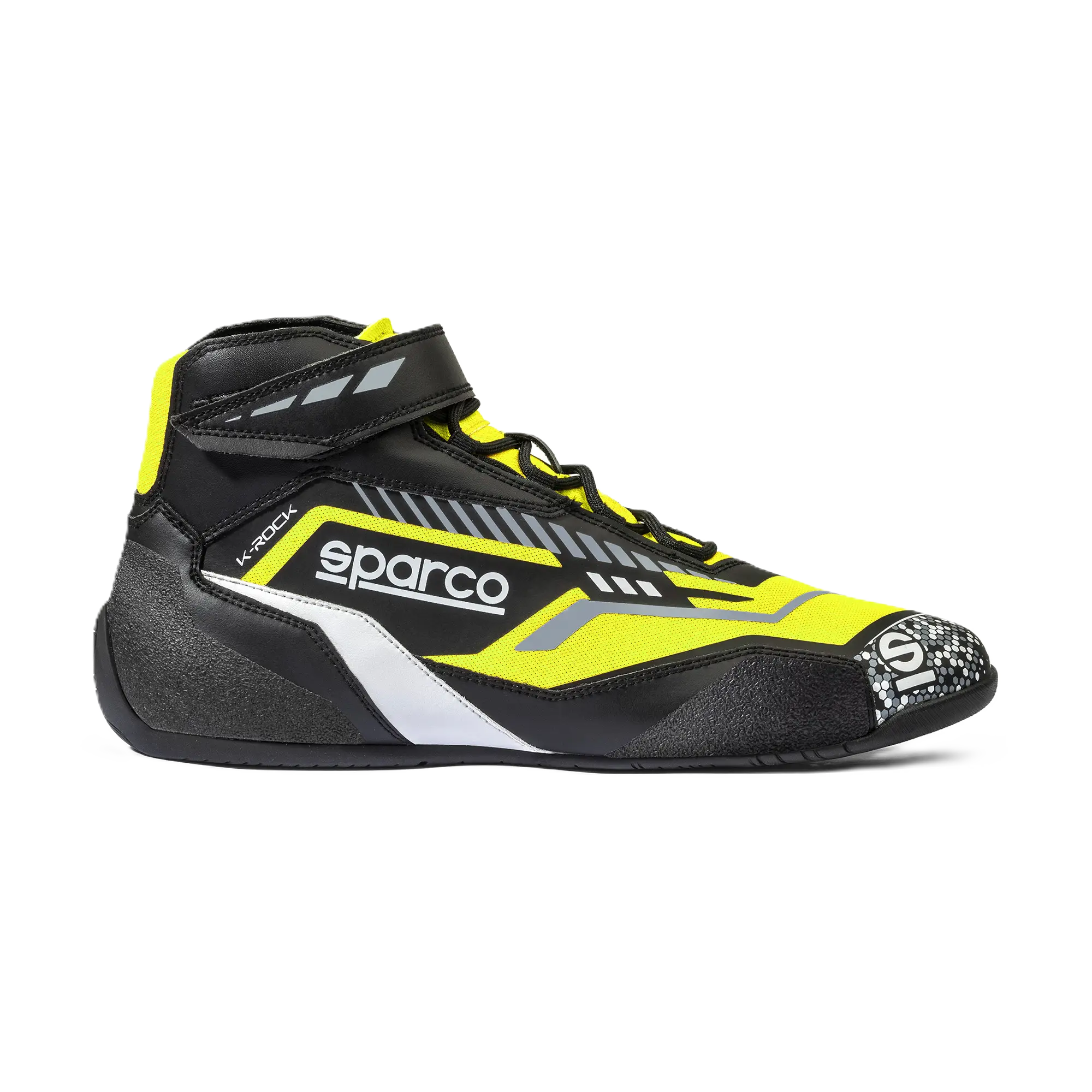 Sparco K-Rock kart shoes 2 Sparco K-Rock kartschoen zwart met fluo geel