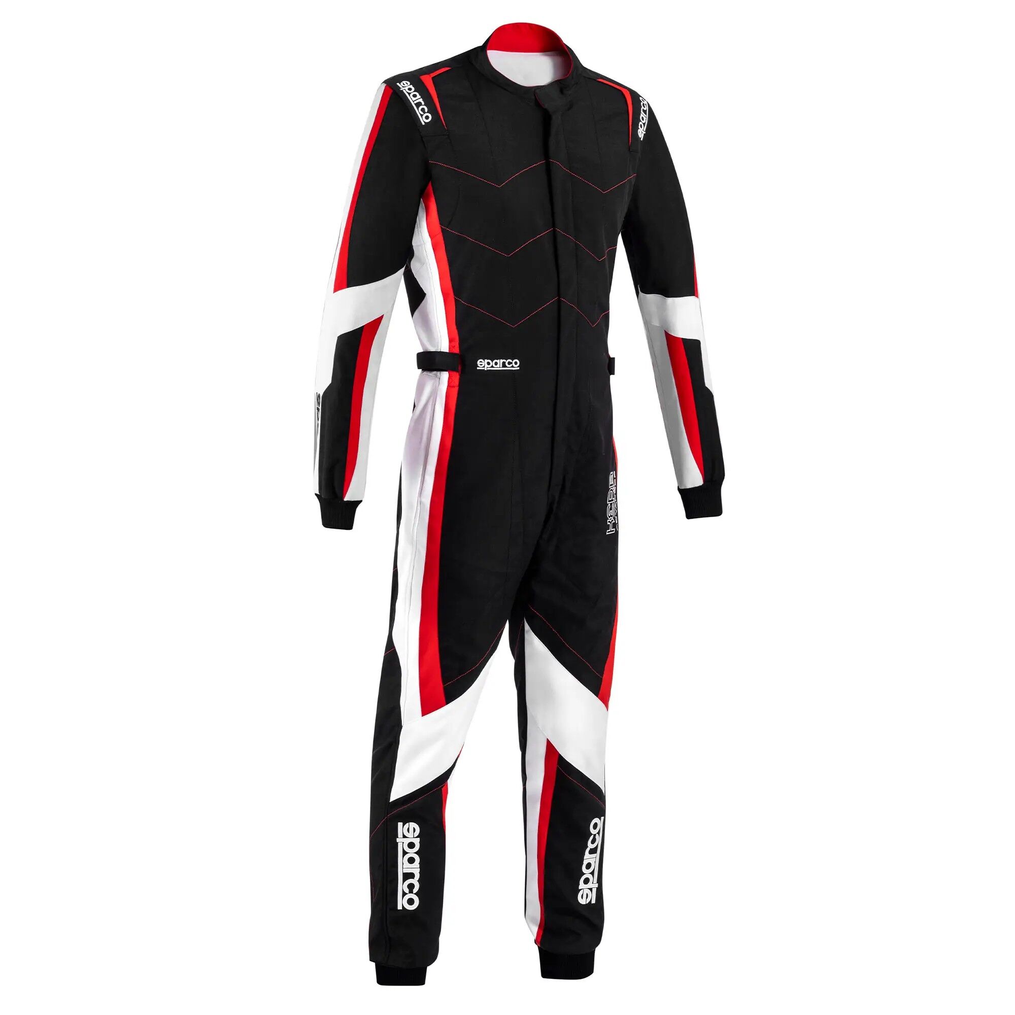 Combinaison de karting Sparco Kerb Advanced 1 Sparco Kerb Advanced kartoverall zwart met rood