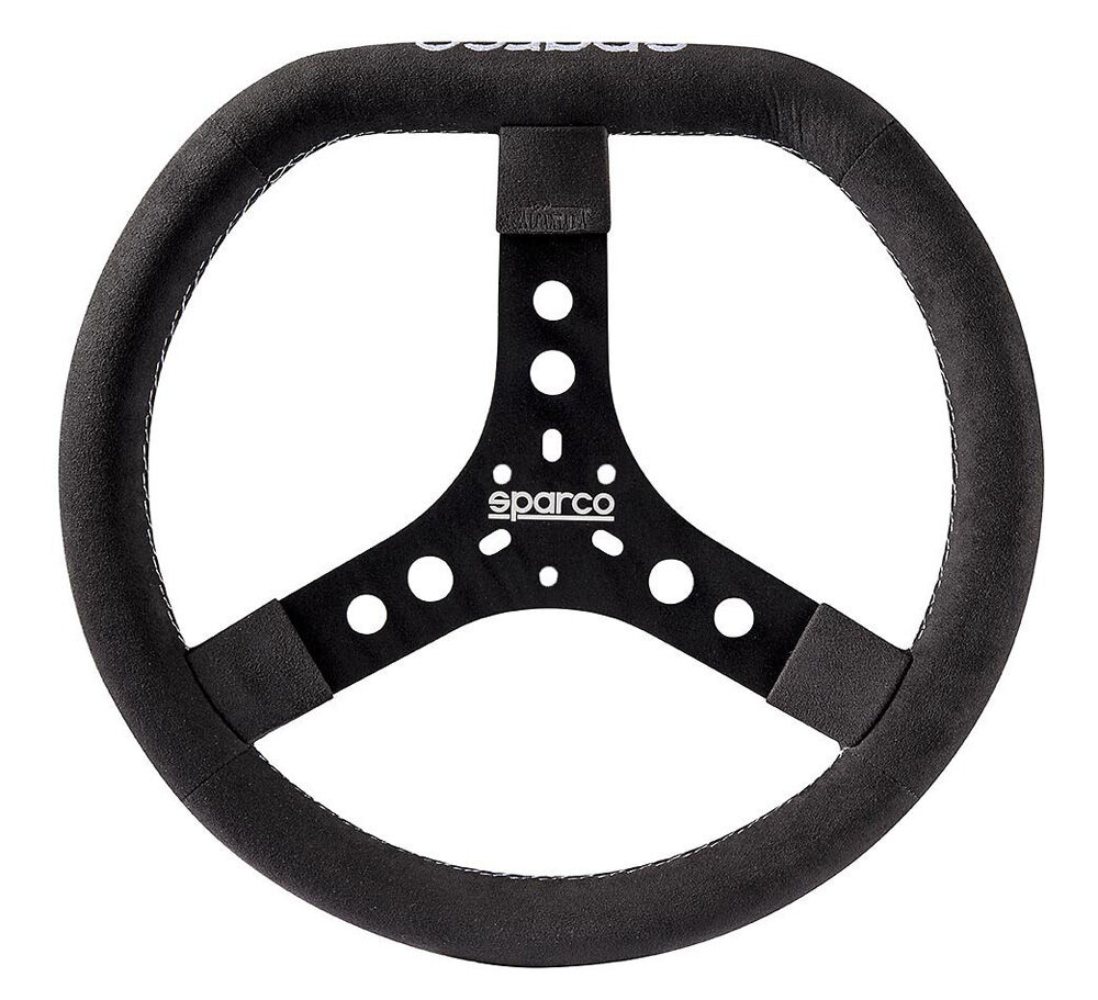 Sparco KG345 steering wheel 1 Sparco KG345 race stuur met zwarte Alcantara-rand