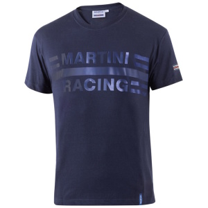 Sparco Martini Racing Big Logo T-shirt in marineblauw, voorkant