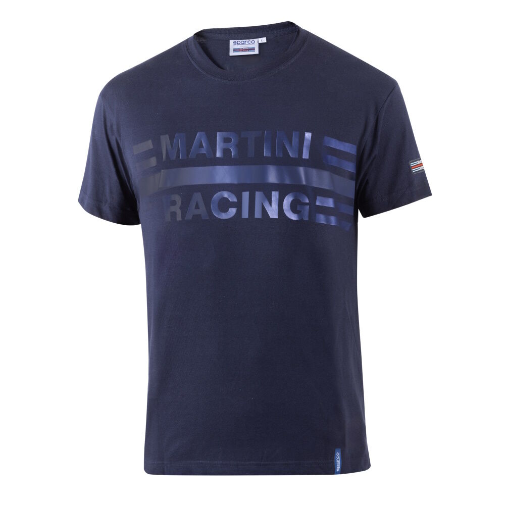 Sparco Martini Racing Big Logo T-shirt 1 Sparco Martini Racing Big Logo T-shirt in marineblauw, voorkant
