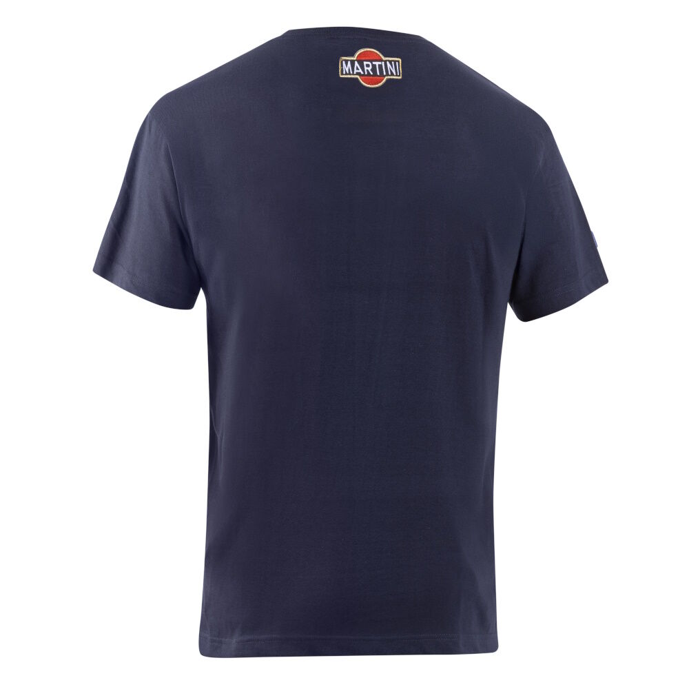 Sparco Martini Racing Big Logo T-shirt 3 Achterkant van het marineblauwe Sparco Martini Racing shirt