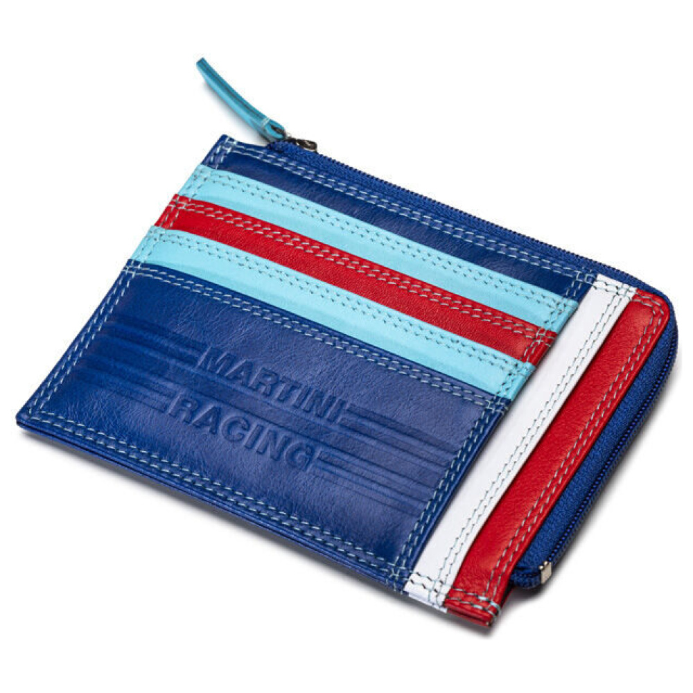 Sparco Martini Racing leren portemonnee met ingeperste logo's